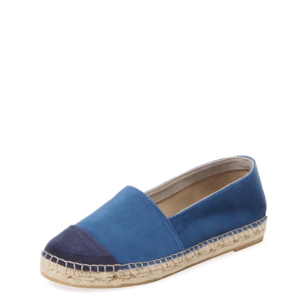 Colorblock Leather Espradilles NWT